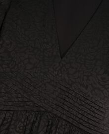 The Kooples FEMME BLACK robe longue en jacquard noire