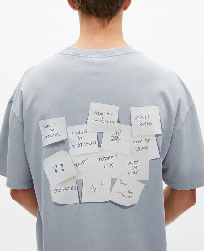 The Kooples HOMME BLUE GREY t-shirt avec sérigraphie bleu