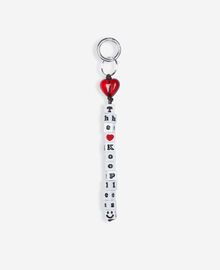 The Kooples FEMME WHITE bijou de sac à perles blanc et rouge