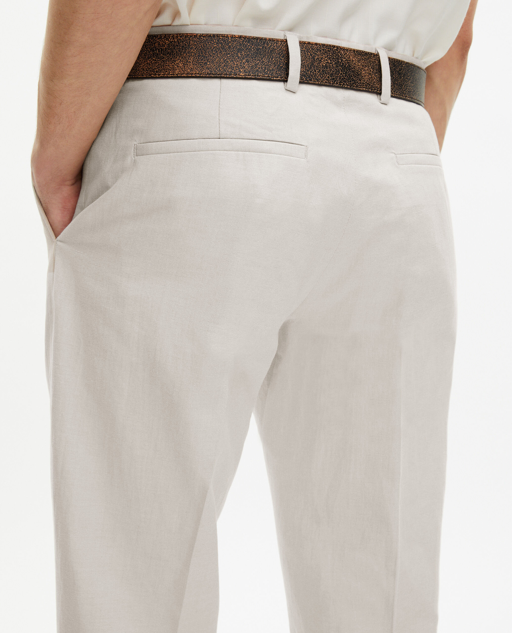 Pantalon de costume écru, ECRU, hi-res image number null