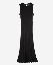 The Kooples FEMME BLACK robe longue en maille noire