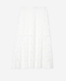 The Kooples FEMME ECRU jupe longue en dentelle écrue