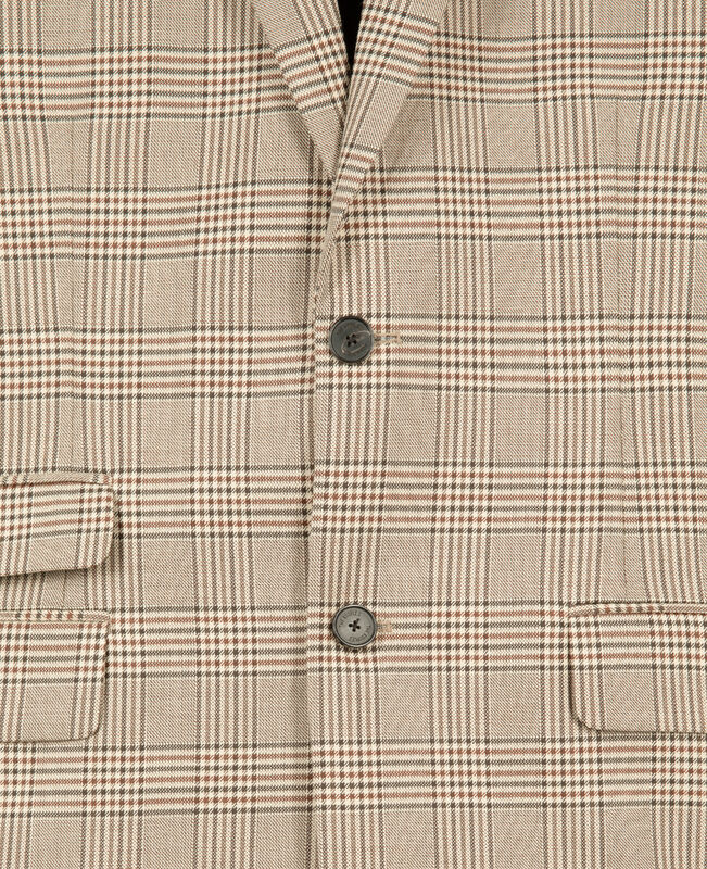 The Kooples HOMME BEIGE-BROWN veste de costume prince de galles beige