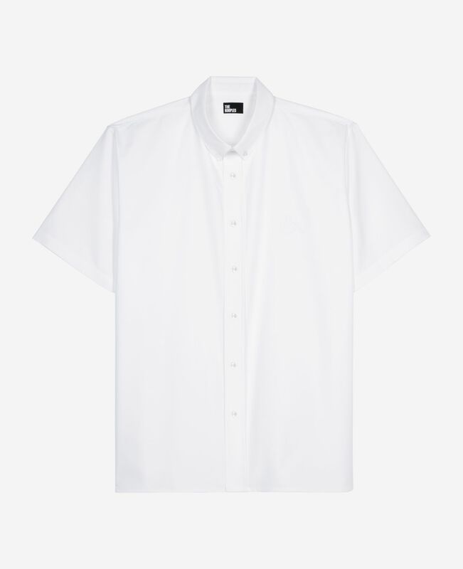 The Kooples HOMME WHITE chemise manches courtes avec blason blanche