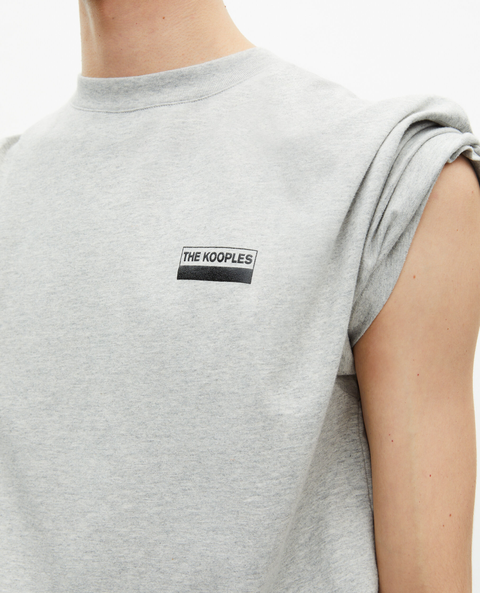 T-shirt à sérigraphie gris, LIGHT GREY MELANGE, hi-res image number null
