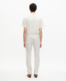 The Kooples HOMME ECRU pantalon de costume écru