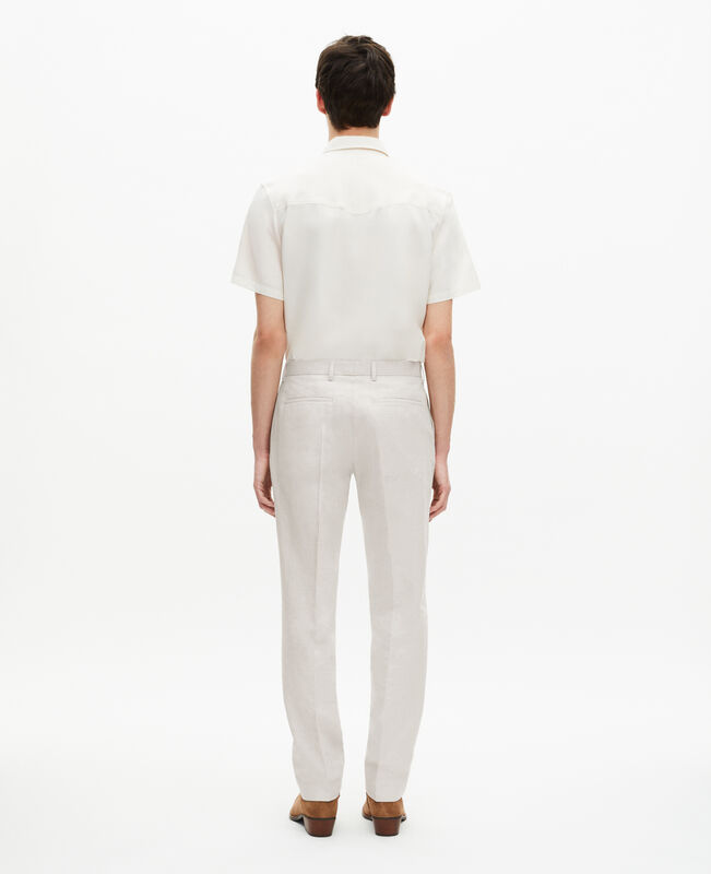 The Kooples HOMME ECRU pantalon de costume écru