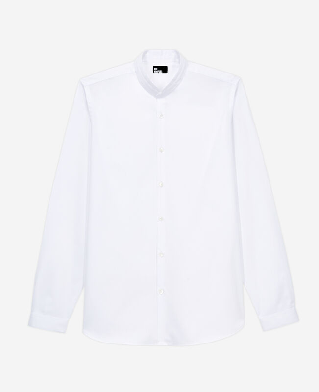 The Kooples HOMME WHITE chemise col officier blanche
