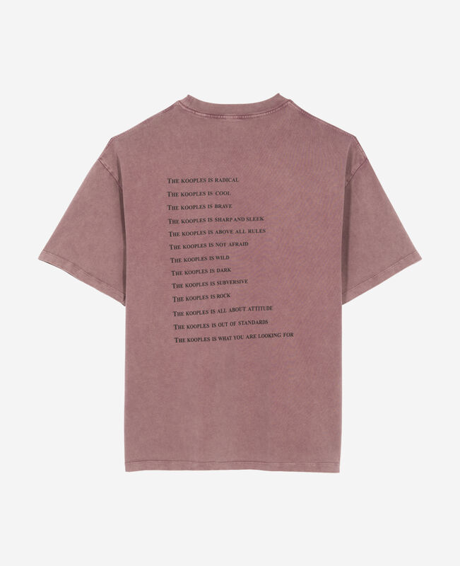 The Kooples HOMME FIGUE t-shirt what is bordeaux
