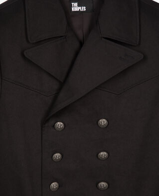The Kooples MEN DARK GREY grey cotton coat