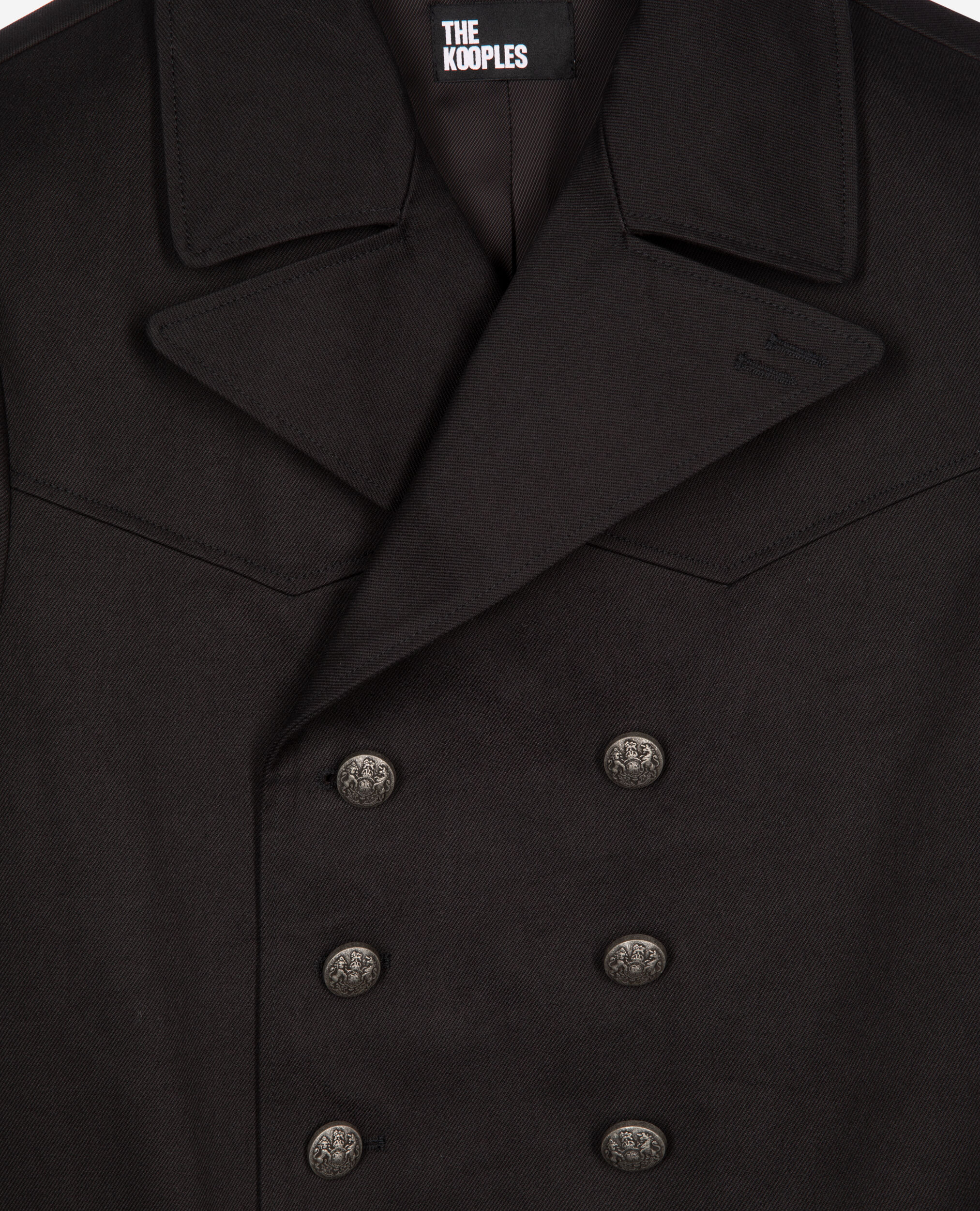 Manteau en coton gris, DARK GREY, hi-res image number null