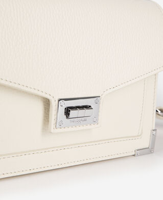 The Kooples WOMEN WHITE emily small white grained leather bag