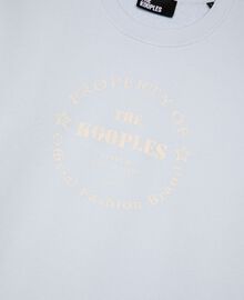The Kooples FEMME LIGHT BLUE sweathshirt avec sérigraphie bleu clair