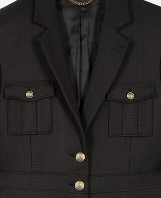 The Kooples WOMEN BLACK black safari jacket