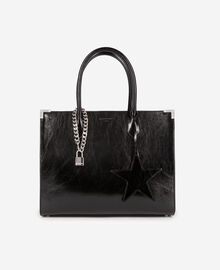 The Kooples FEMME BLACK sac cabas ming en cuir noir