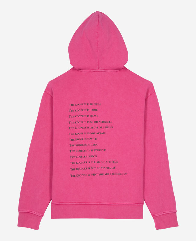 The Kooples FEMME FUSHIA sweatshirt à capuche what is rose