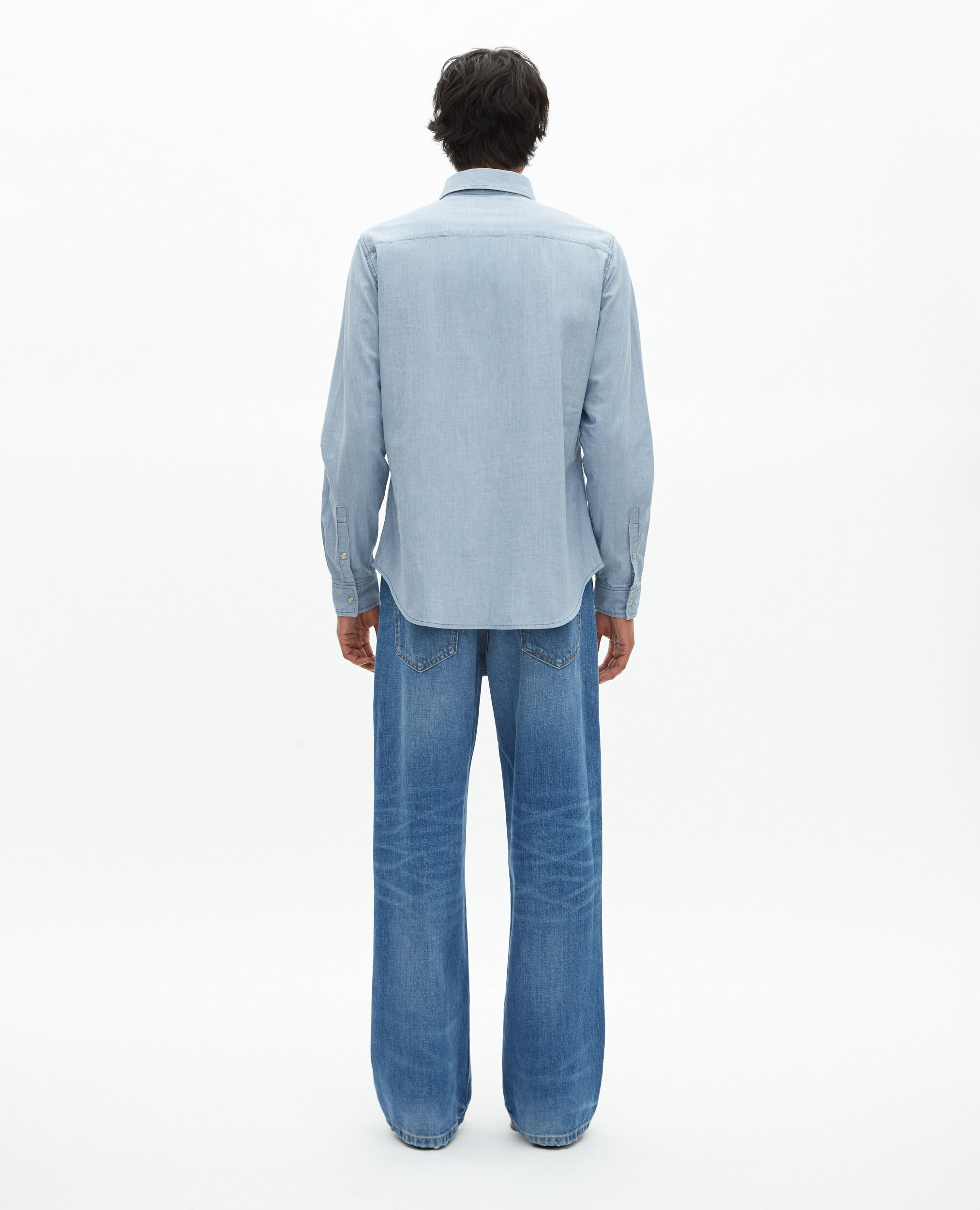 Chemise en denim bleu clair, BABY BLUE, hi-res image number null
