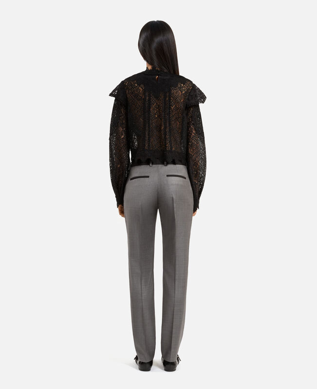 The Kooples FEMME DARK GREY pantalon tailleur ajusté gris