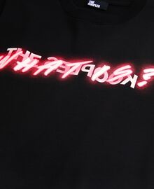 The Kooples FEMME BLACK t-shirt what is effet néon noir