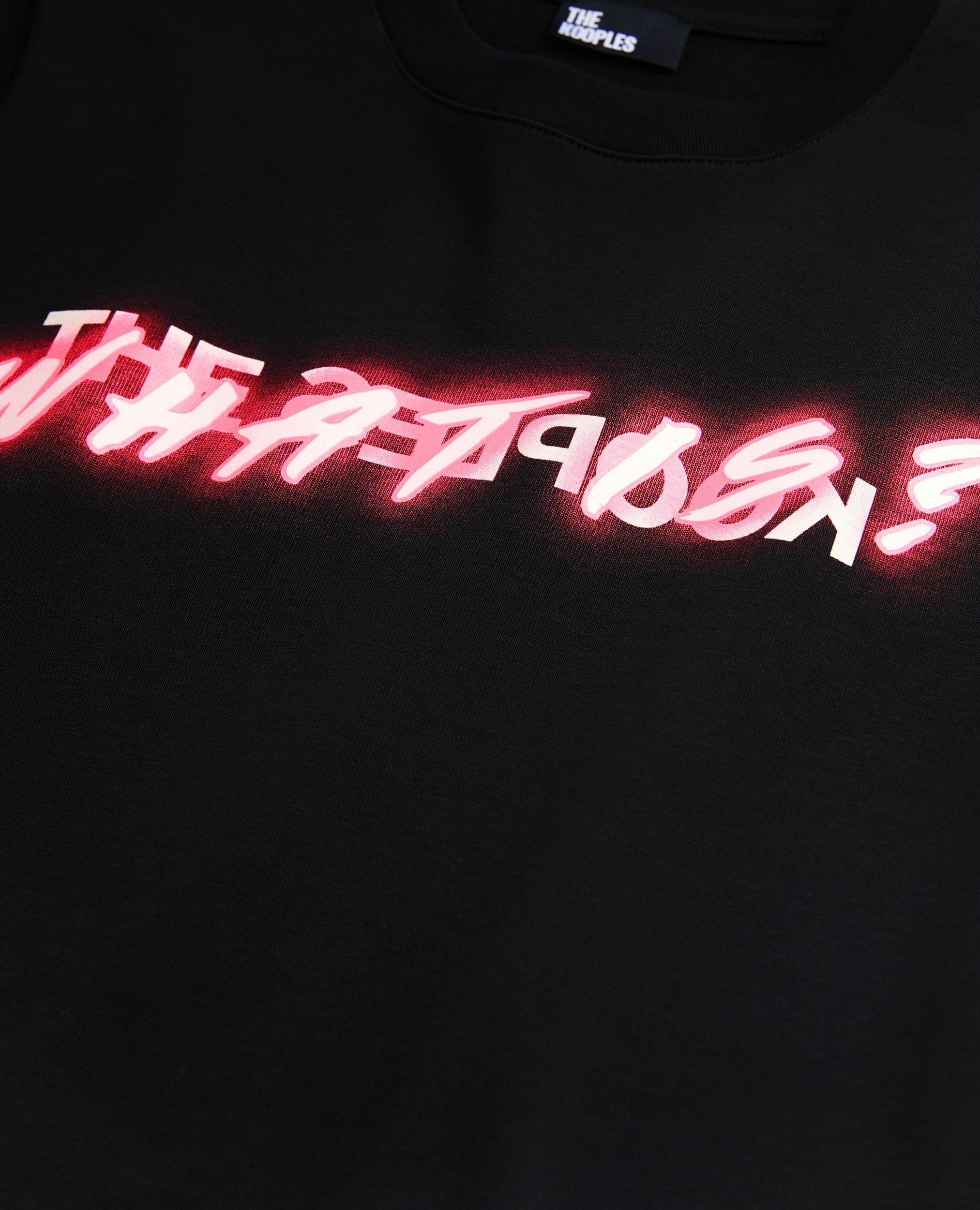T-shirt What is effet néon noir, BLACK, hi-res image number null