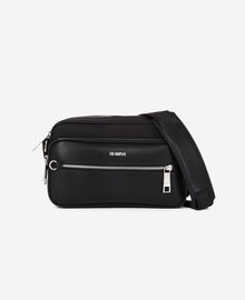 The Kooples HOMME BLACK sac messenger medium en cuir noir