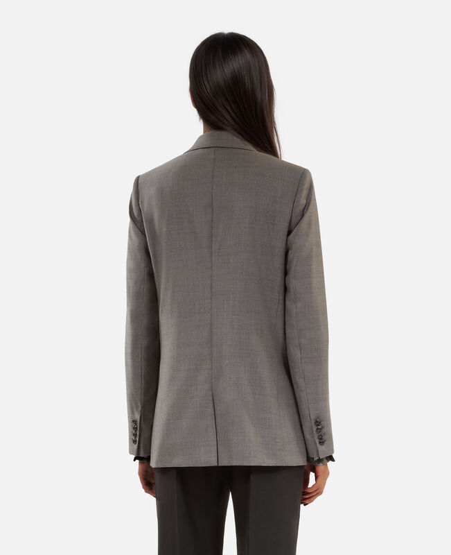 The Kooples FEMME DARK GREY veste tailleur droite grise