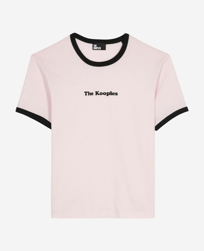 The Kooples FEMME LILA t-shirt avec sérigraphie rose pâle