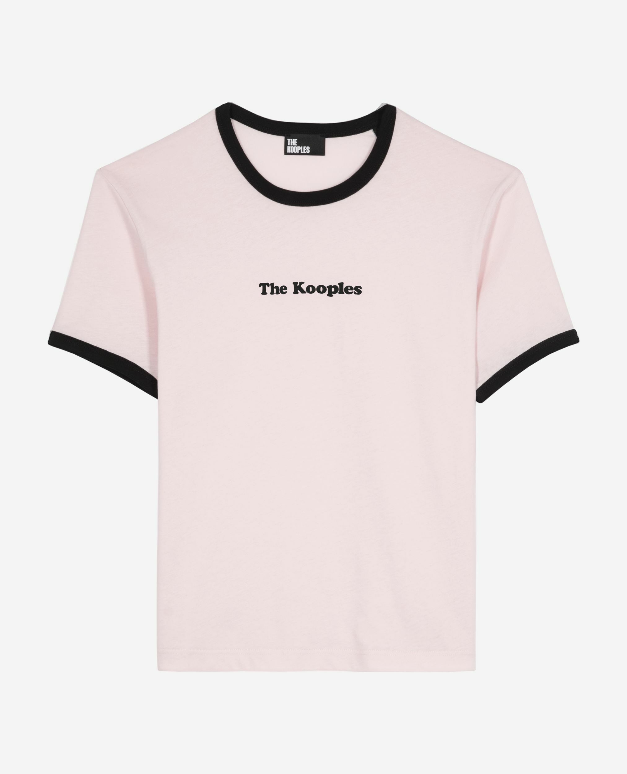 T-shirt avec sérigraphie rose pâle, LILA, hi-res image number null