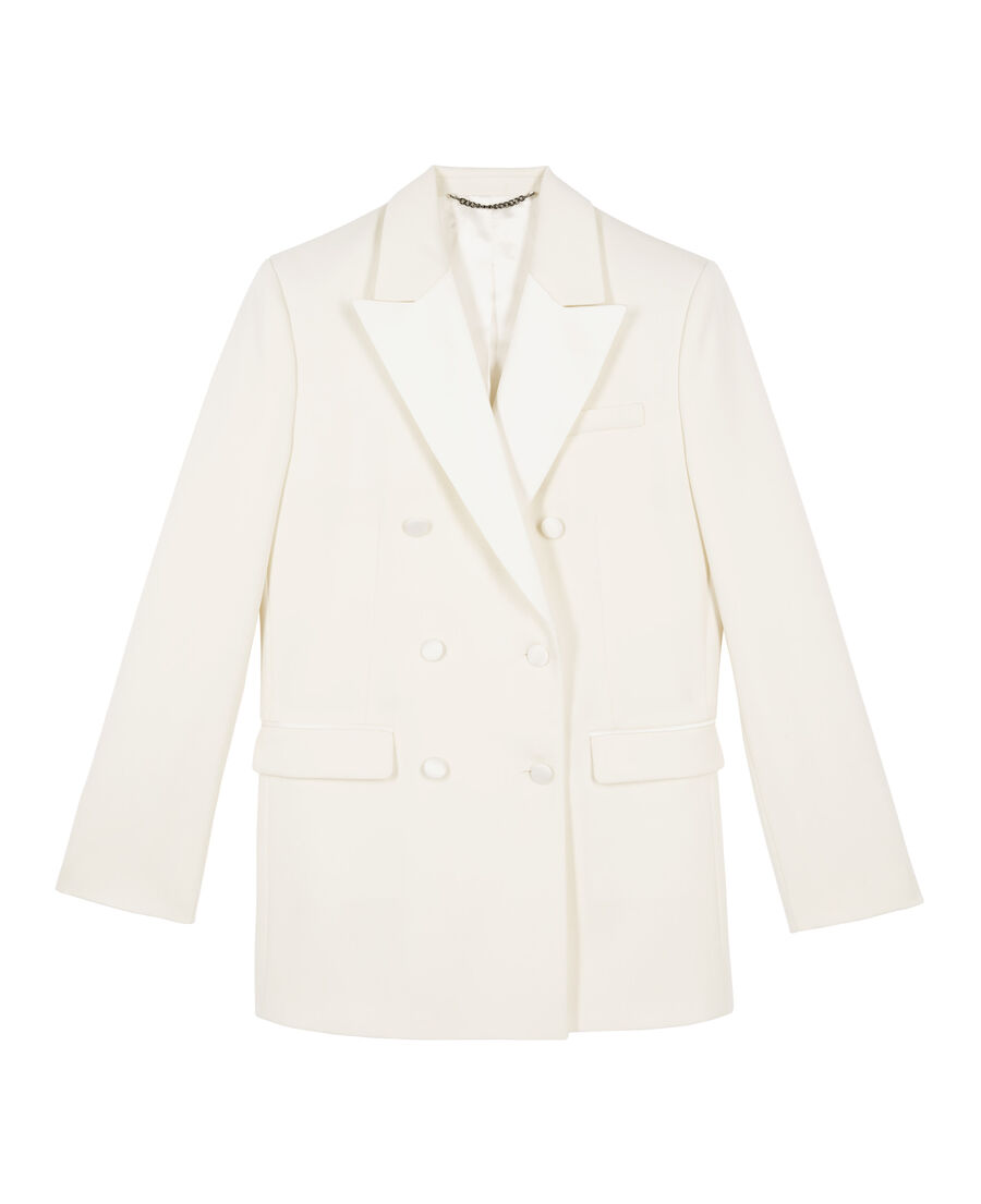 The Kooples FEMME ECRU veste de smoking écrue