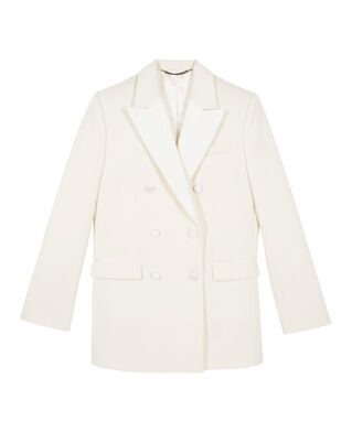The Kooples FEMME ECRU veste de smoking écrue