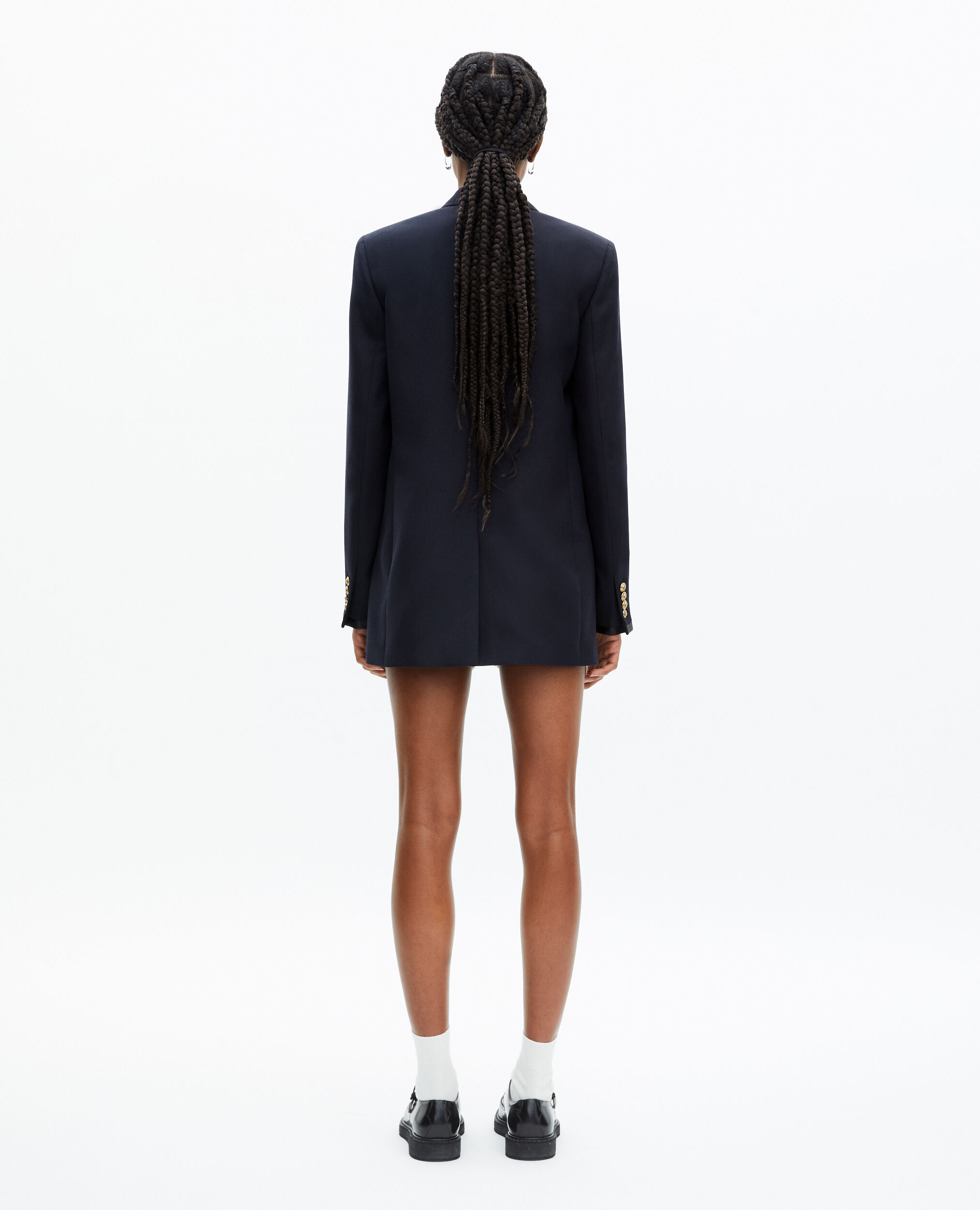 Veste tailleur en laine mélangée bleu marine, DARK NAVY, hi-res image number null