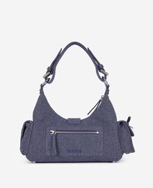 The Kooples FEMME USED RAPIECE sac amelia en denim bleu