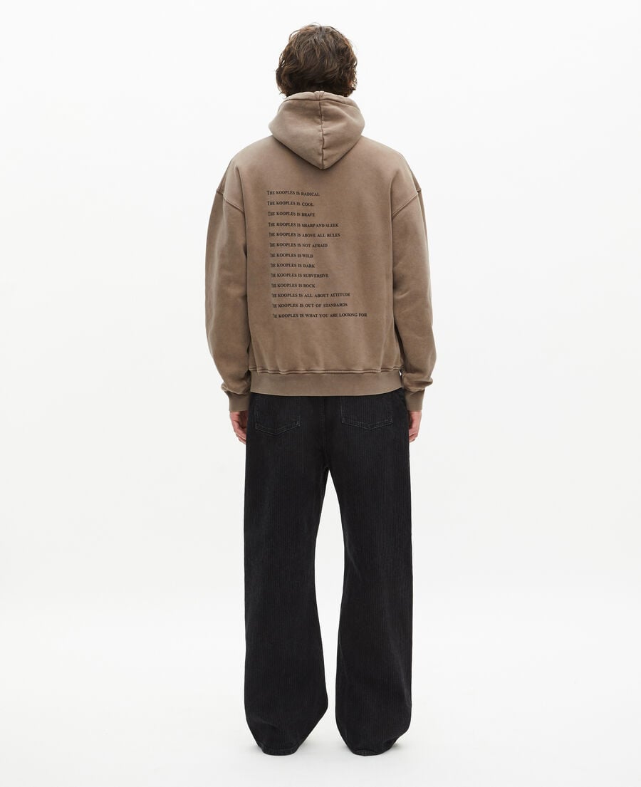 The Kooples HERREN CHOCOLATE what is kapuzen-sweatshirt hellbraun