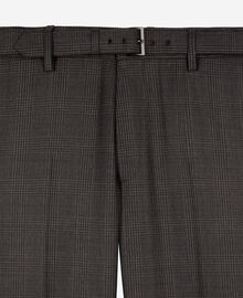 The Kooples HOMME DARK GREY pantalon de costume en laine prince de galles gris