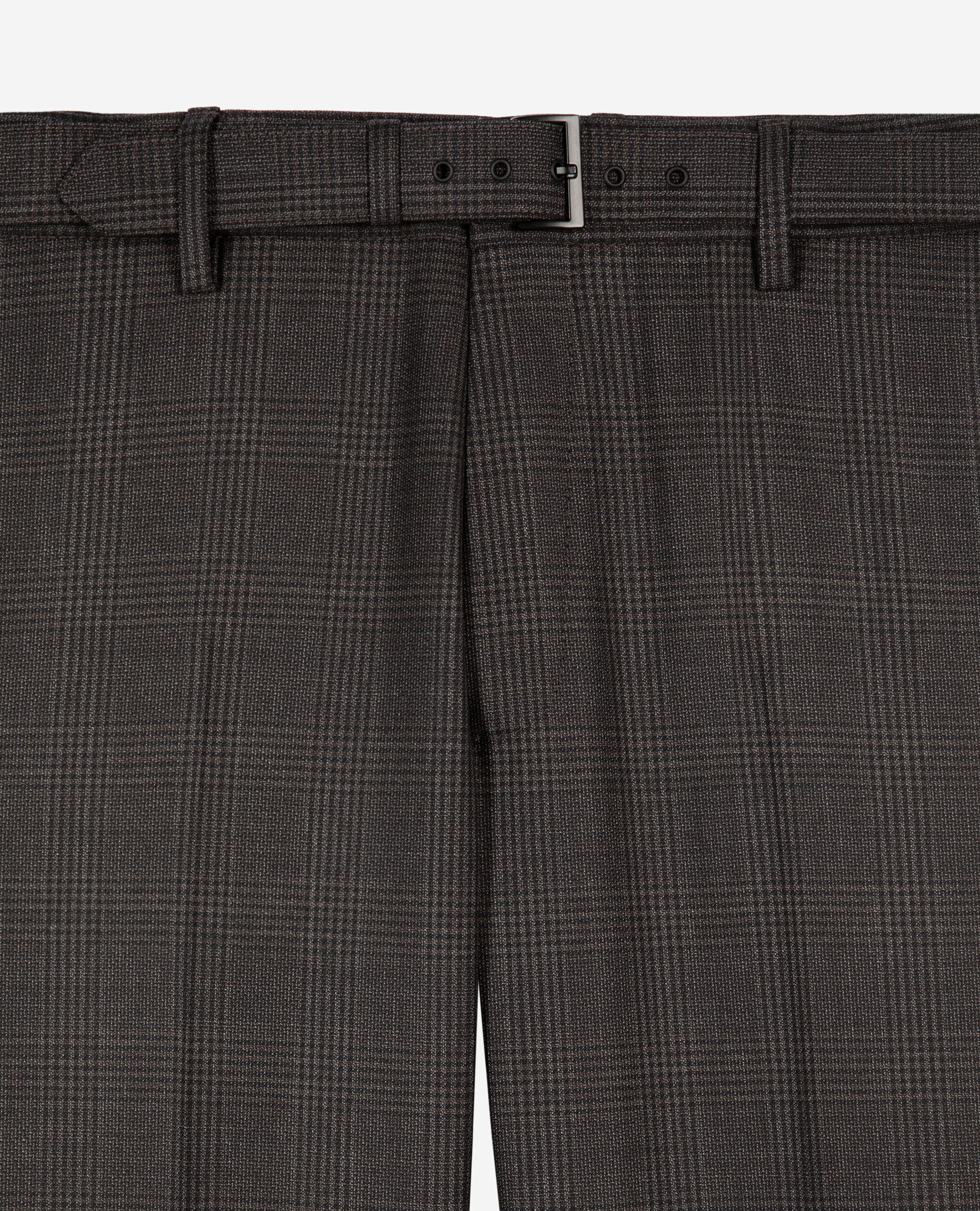 Pantalon de costume en laine prince de Galles gris, DARK GREY, hi-res image number null