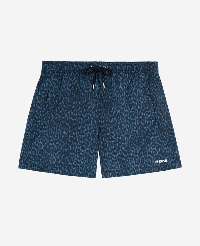 The Kooples HOMME BLUE maillot de bain imprimé bleu