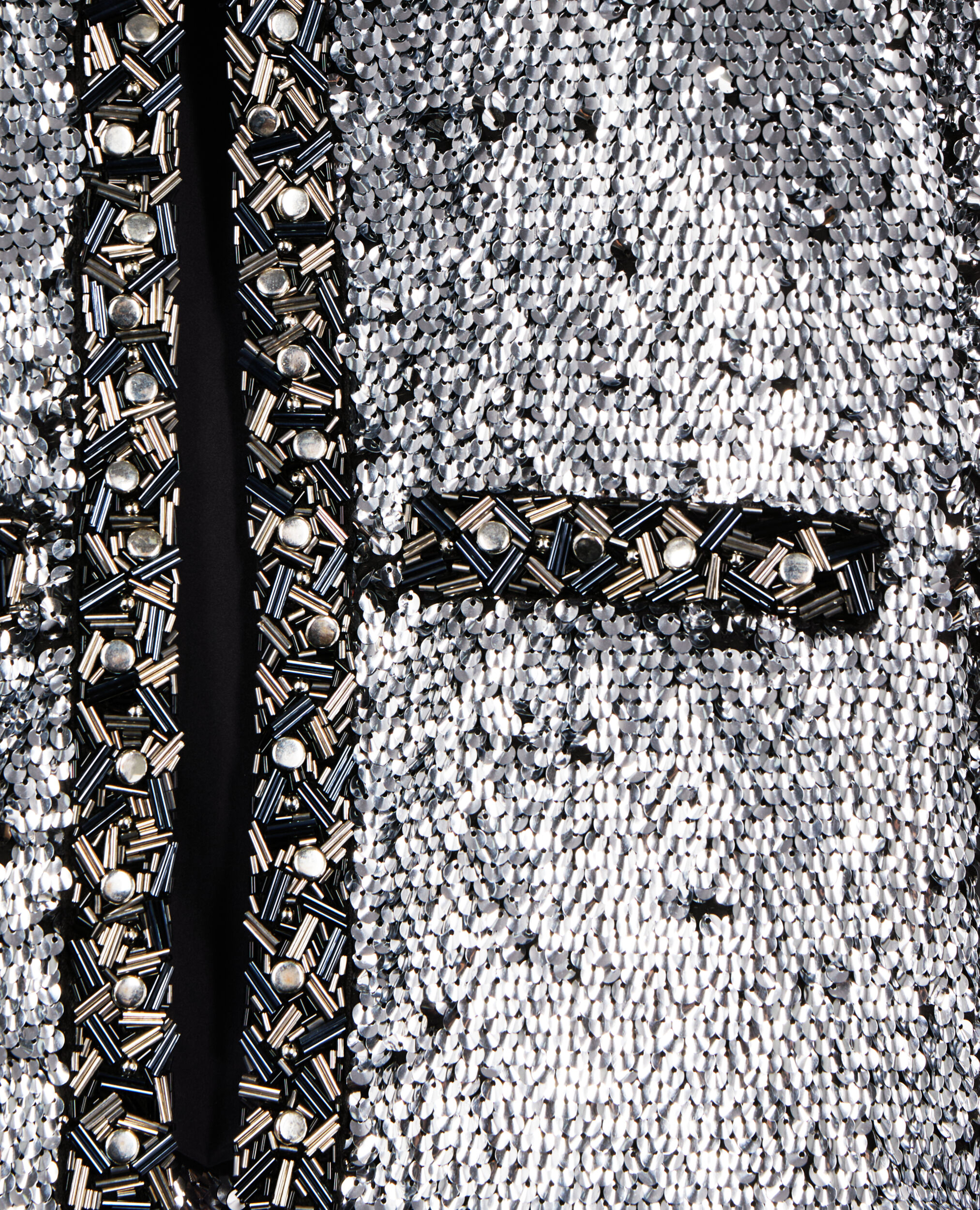 Veste à sequins et perles argentée, SILVER, hi-res image number null