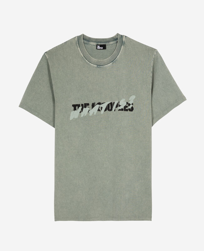The Kooples HOMME BLUE/GREEN t-shirt what is vert
