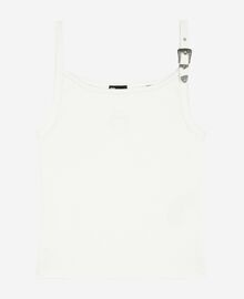 The Kooples FEMME ECRU débardeur côtelé écru