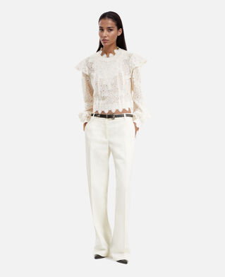 The Kooples FEMME ECRU top en dentelle écru