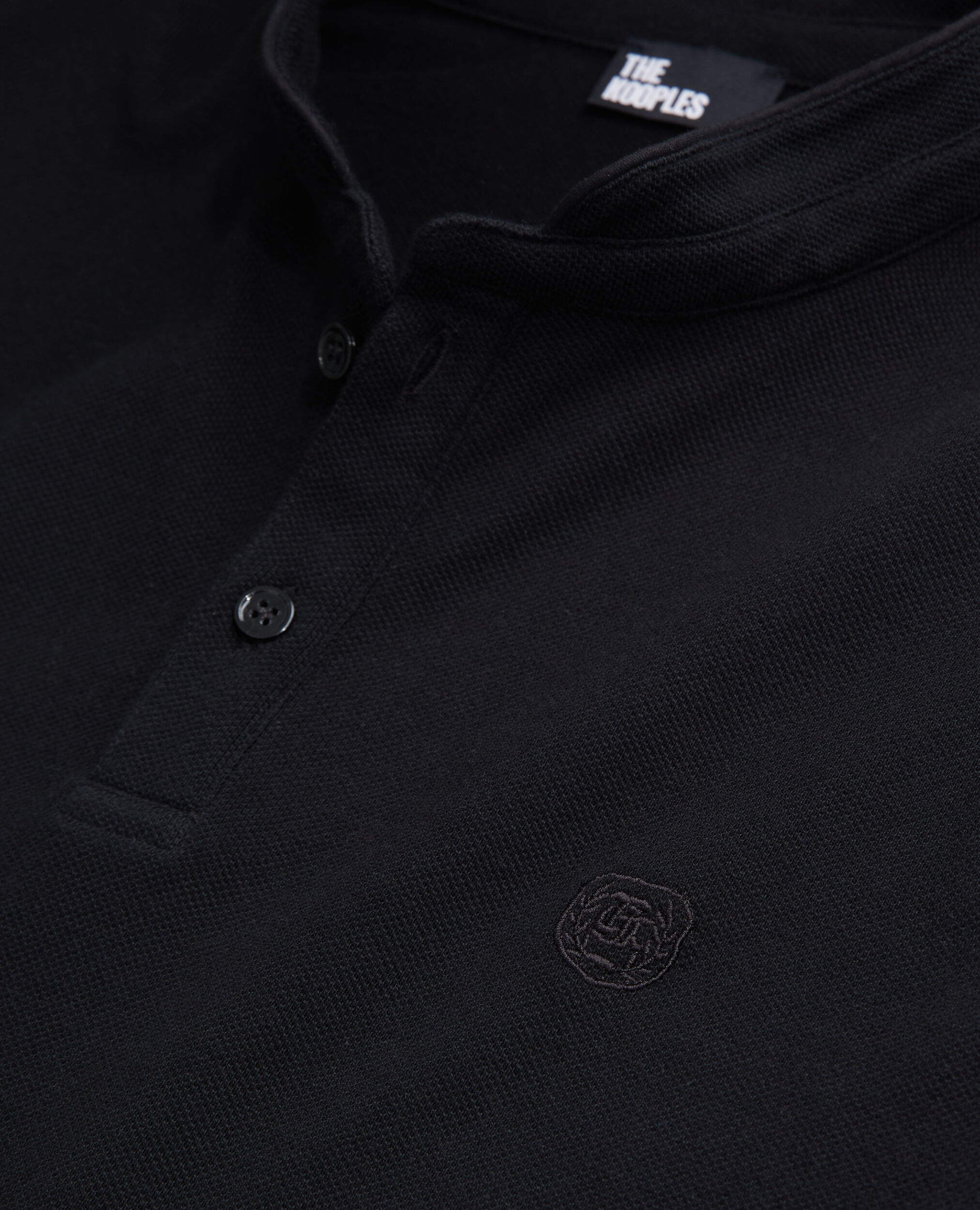 Polo en coton noir, BLACK, hi-res image number null