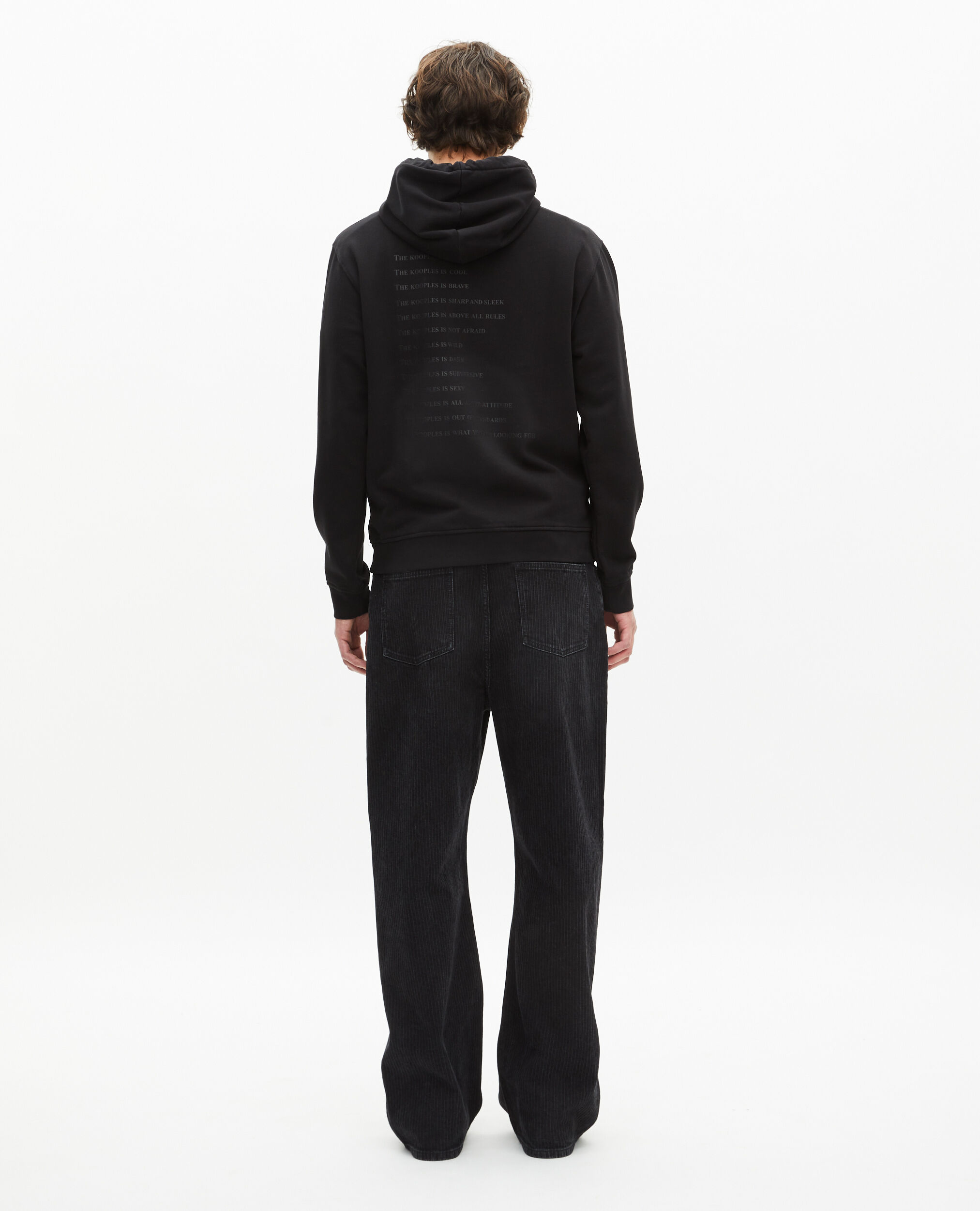 Sweatshirt à capuche What is noir, BLACK, hi-res image number null