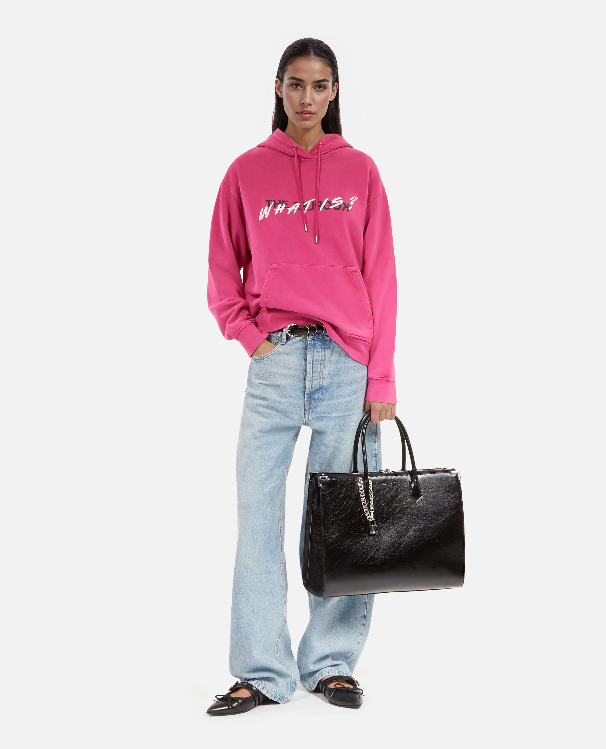 Sweatshirt à capuche What is rose, FUSHIA, hi-res image number null