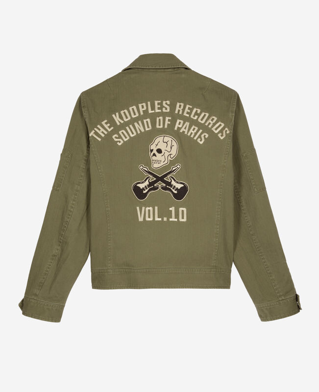 The Kooples HOMME KAKI blouson style officier kaki