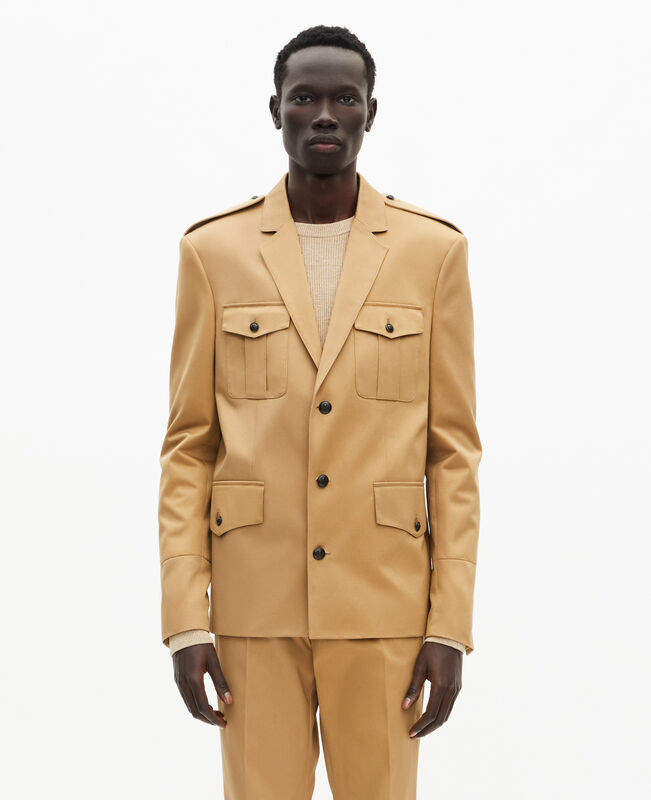 The Kooples HOMME CAMEL veste en coton camel
