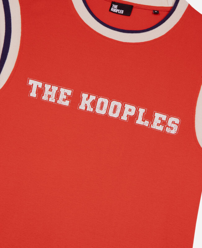 The Kooples HOMME RED t-shirt avec logo rouge