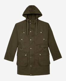 The Kooples HOMME KAKI parka à capuche kaki