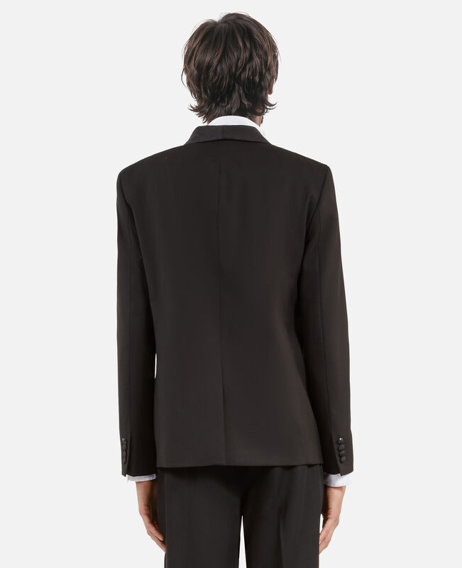 The Kooples HOMME BLACK veste de smoking en laine noire