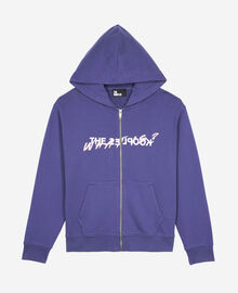 The Kooples FEMME BLUE ATLANTIQUE sweatshirt à capuche what is violet