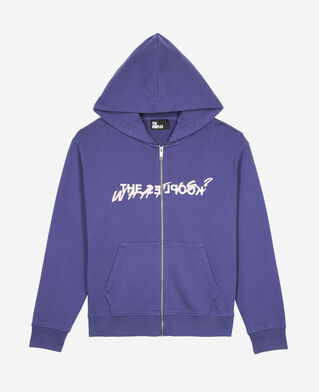 The Kooples FEMME BLUE ATLANTIQUE sweatshirt à capuche what is violet